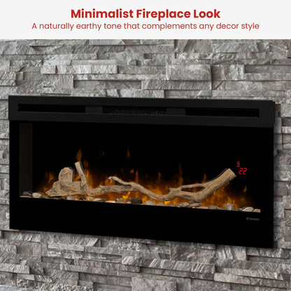 Dimplex 34-inch Linear Fireplace Driftwood and River Rock Accessory Package - Image 5