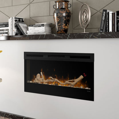 Dimplex 34-inch Linear Fireplace Driftwood and River Rock Accessory Package - Image 9