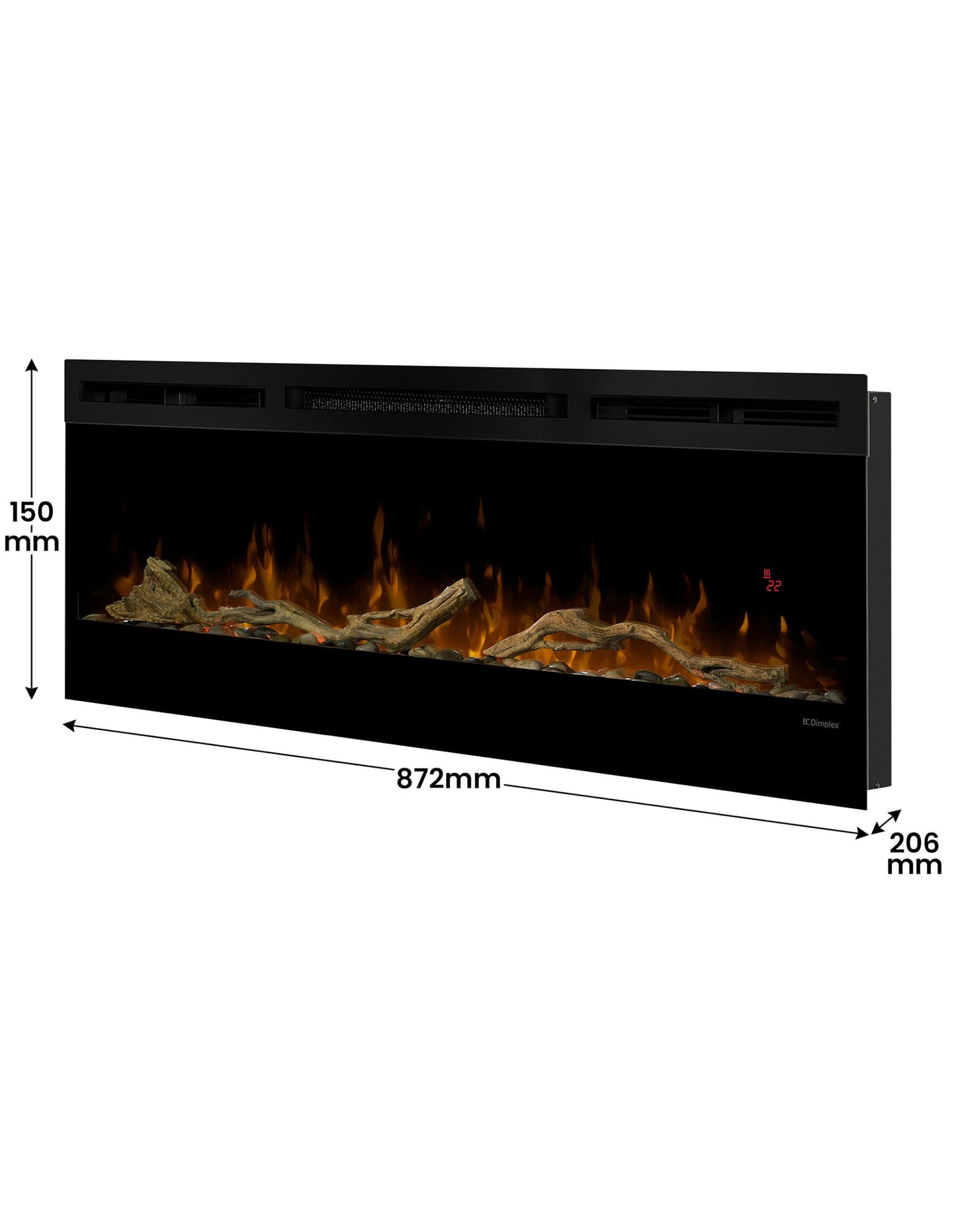 Dimplex 50-inch Linear Fireplace Driftwood and River Rock Accessory Package - Image 4