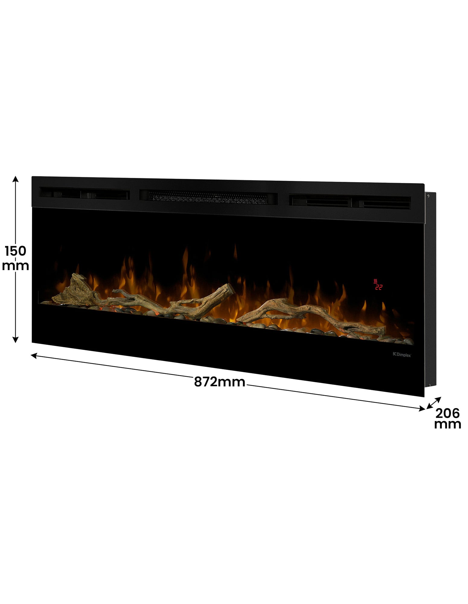 Dimplex 50-inch Linear Fireplace Driftwood and River Rock Accessory Package - Image 4