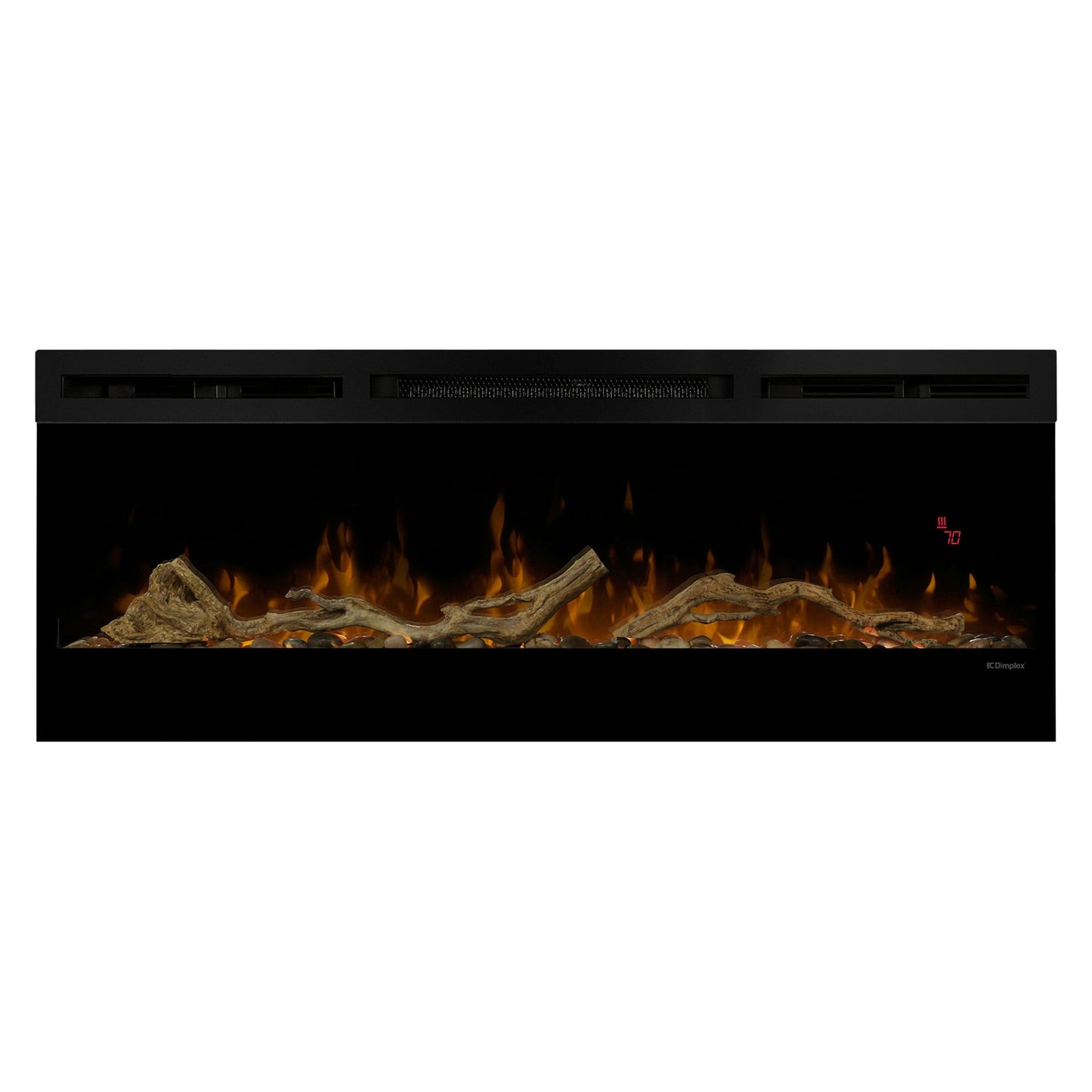 Dimplex 74-inch Linear Fireplace Driftwood and River Rock Accessory Package - Image 3