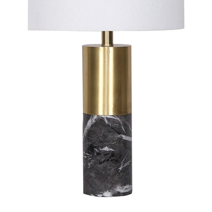 Sarantino Metal and Marble Table Lamp in Black - Image 4