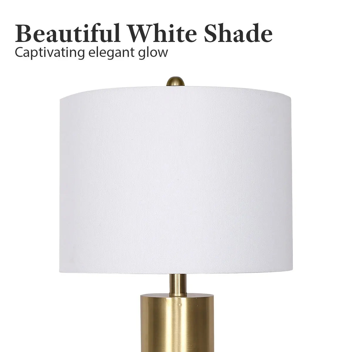 Sarantino Metal and Marble Table Lamp in Black - Image 6