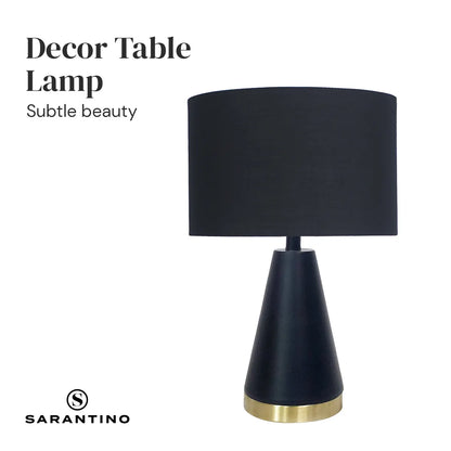 Sarantino Metal Table Lamp in Black and Gold - Image 4