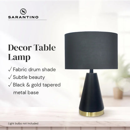 Sarantino Metal Table Lamp in Black and Gold - Image 8