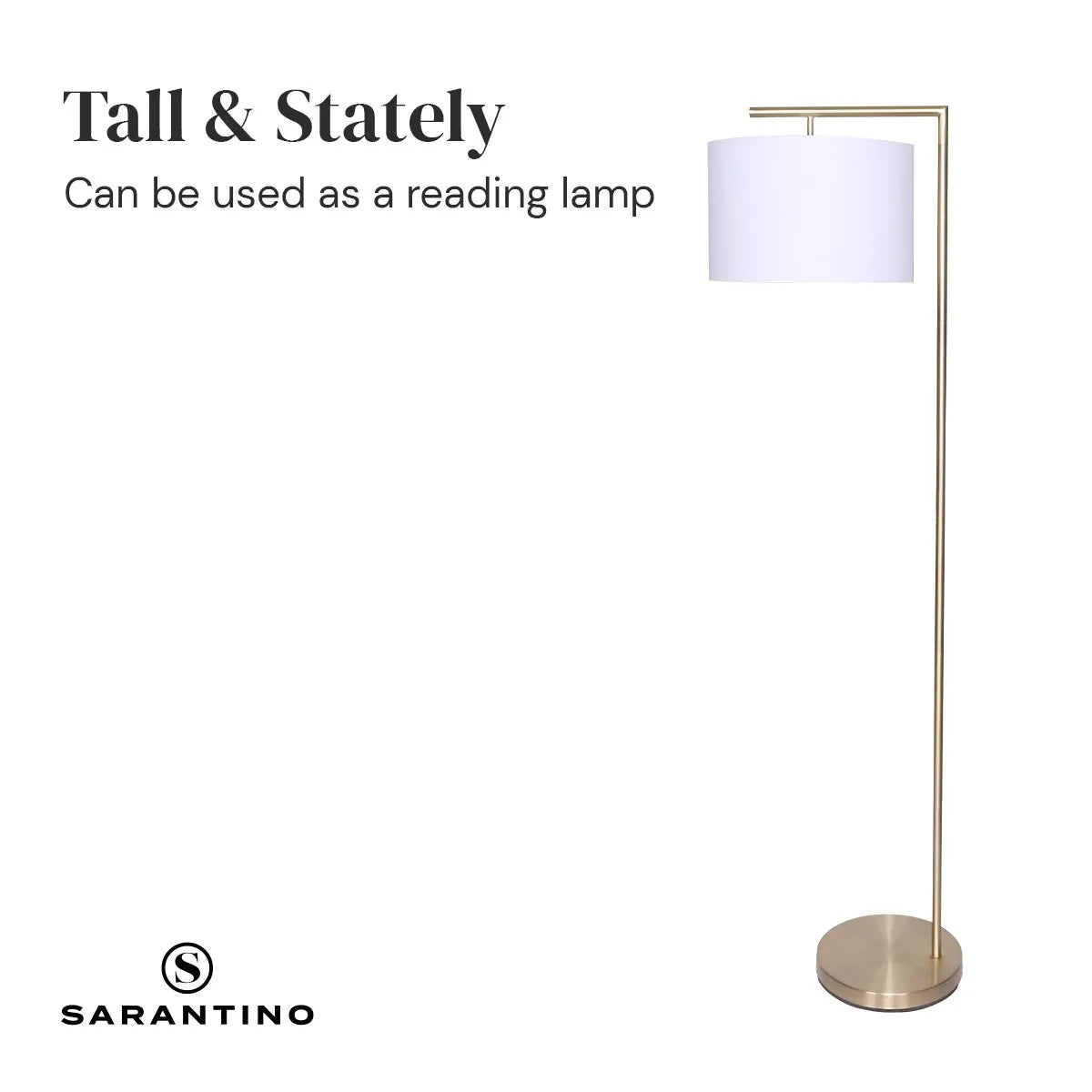 Sarantino 90-Degree Modern Arc Floor Lamp - Image 4