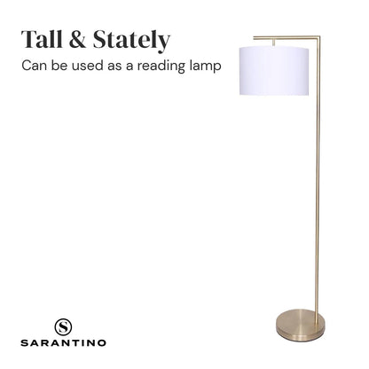 Sarantino 90-Degree Modern Arc Floor Lamp - Image 4