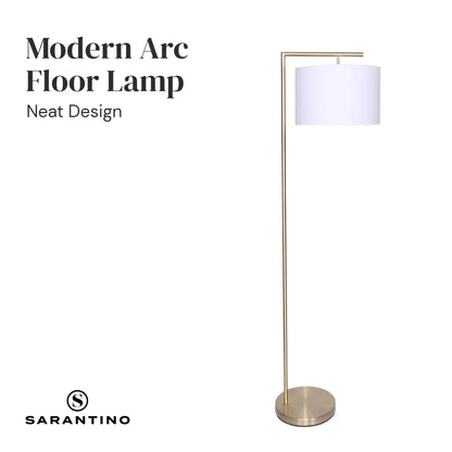 Sarantino 90-Degree Modern Arc Floor Lamp - Image 7