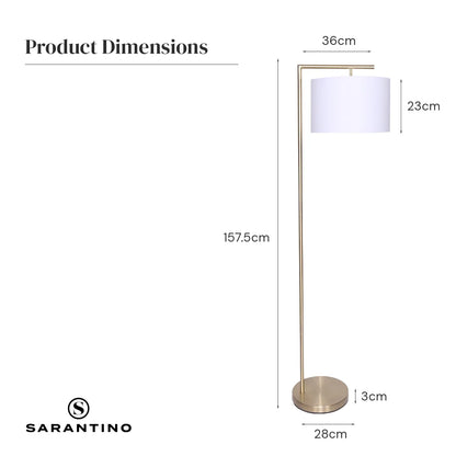 Sarantino 90-Degree Modern Arc Floor Lamp - Image 8