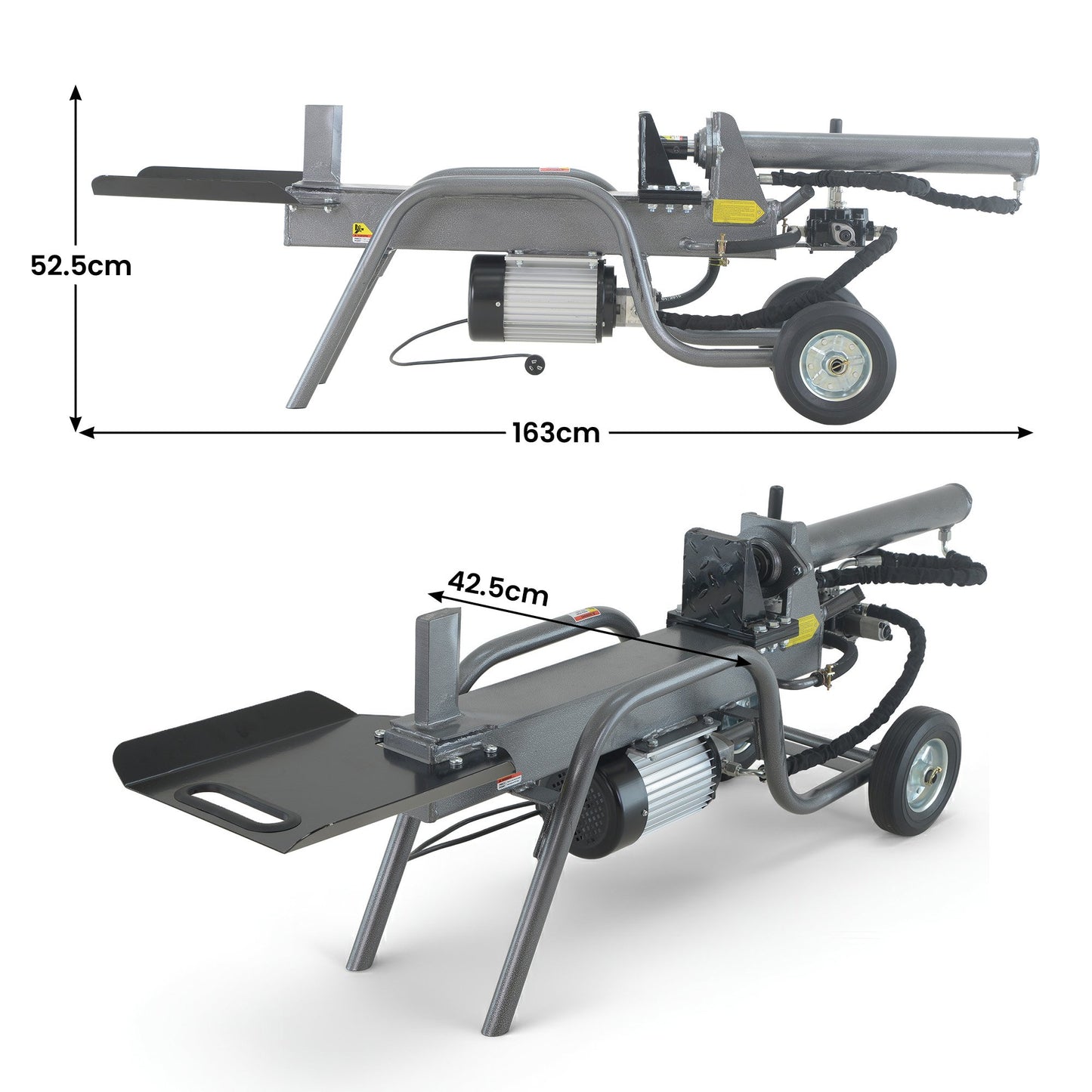 Yukon 12 Tonne Electric Hydraulic Log Splitter Heavy-Duty Firewood Splitter - Image 2