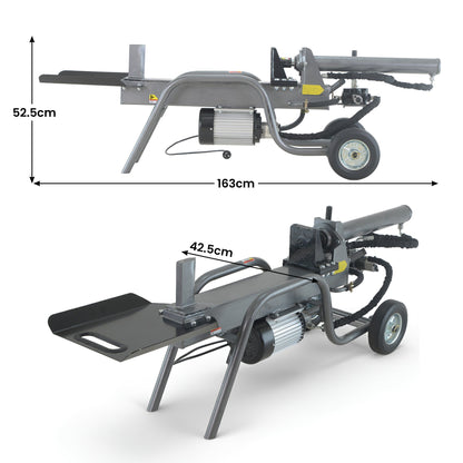Yukon 12 Tonne Electric Hydraulic Log Splitter Heavy-Duty Firewood Splitter - Image 2