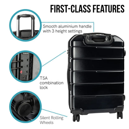 Olympus Artemis 24in Hard Shell Suitcase ABS+PC  Jet Black - Image 5