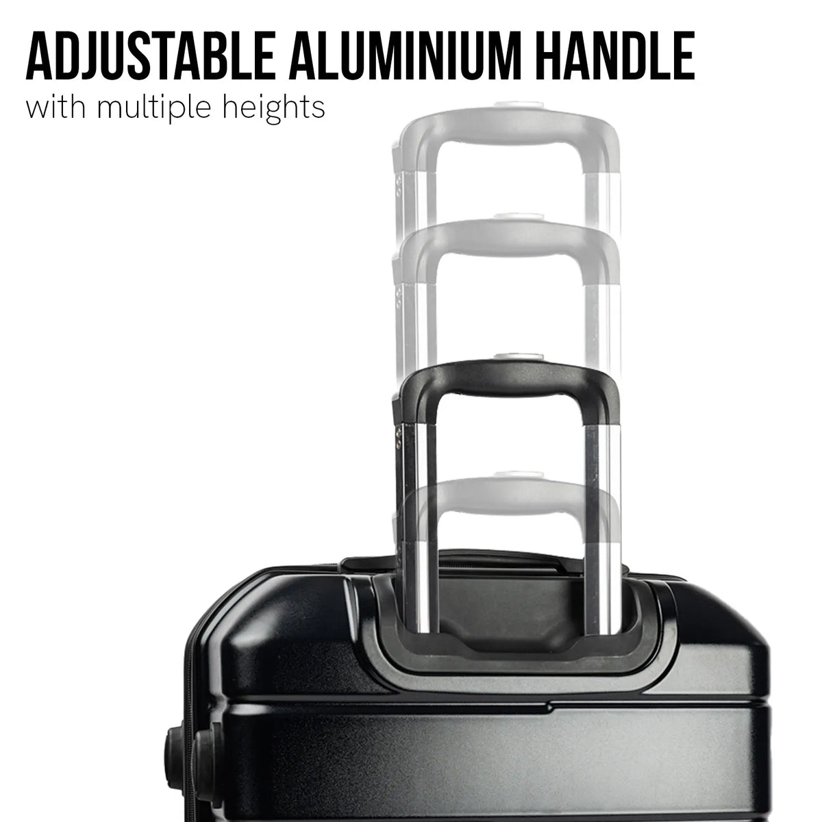 Olympus Artemis 24in Hard Shell Suitcase ABS+PC  Jet Black - Image 6