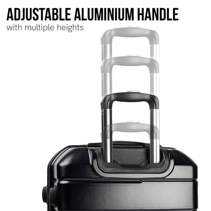 Olympus Artemis 24in Hard Shell Suitcase ABS+PC  Jet Black - Image 6