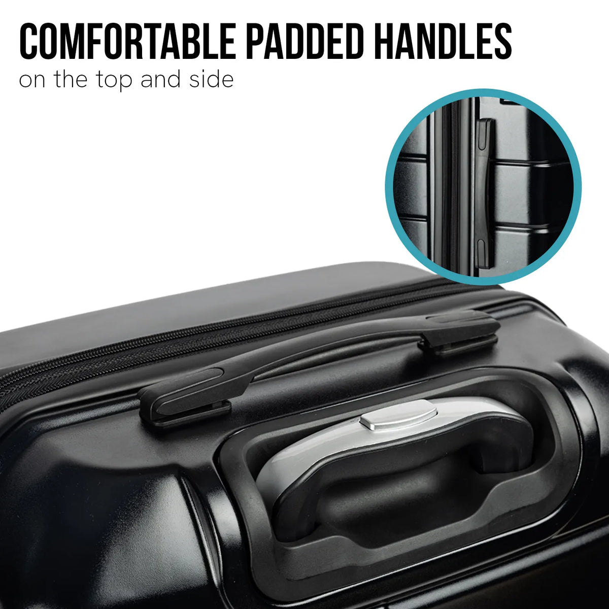 Olympus Artemis 24in Hard Shell Suitcase ABS+PC  Jet Black - Image 8