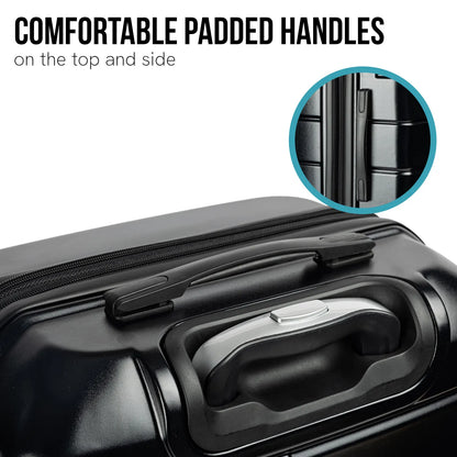 Olympus Artemis 24in Hard Shell Suitcase ABS+PC  Jet Black - Image 8