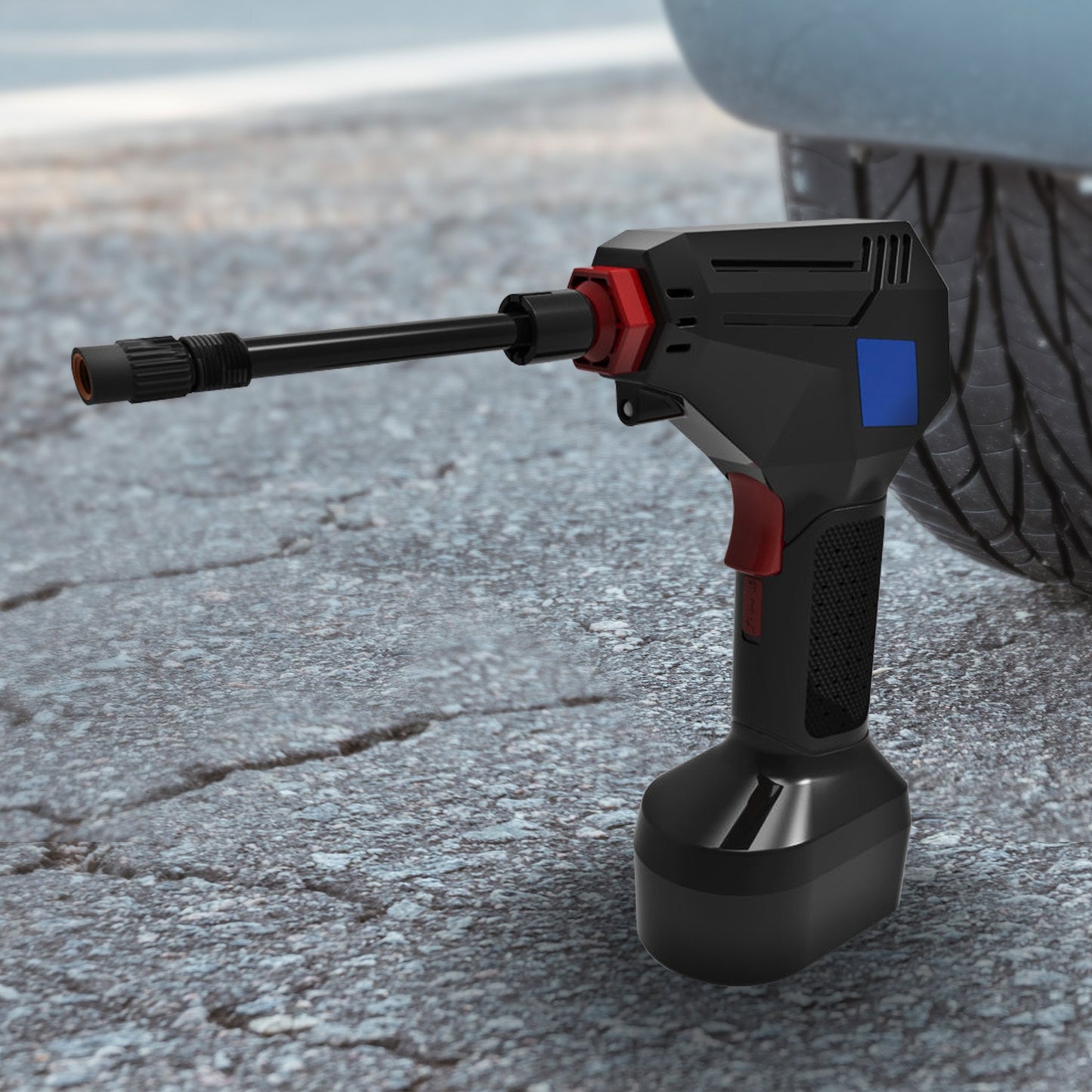 MEC Maxim ATP 12V Tyre Pump Portable Electric Car Tyre Air Pump with LED Light Digital Pressure Metre - Image 5