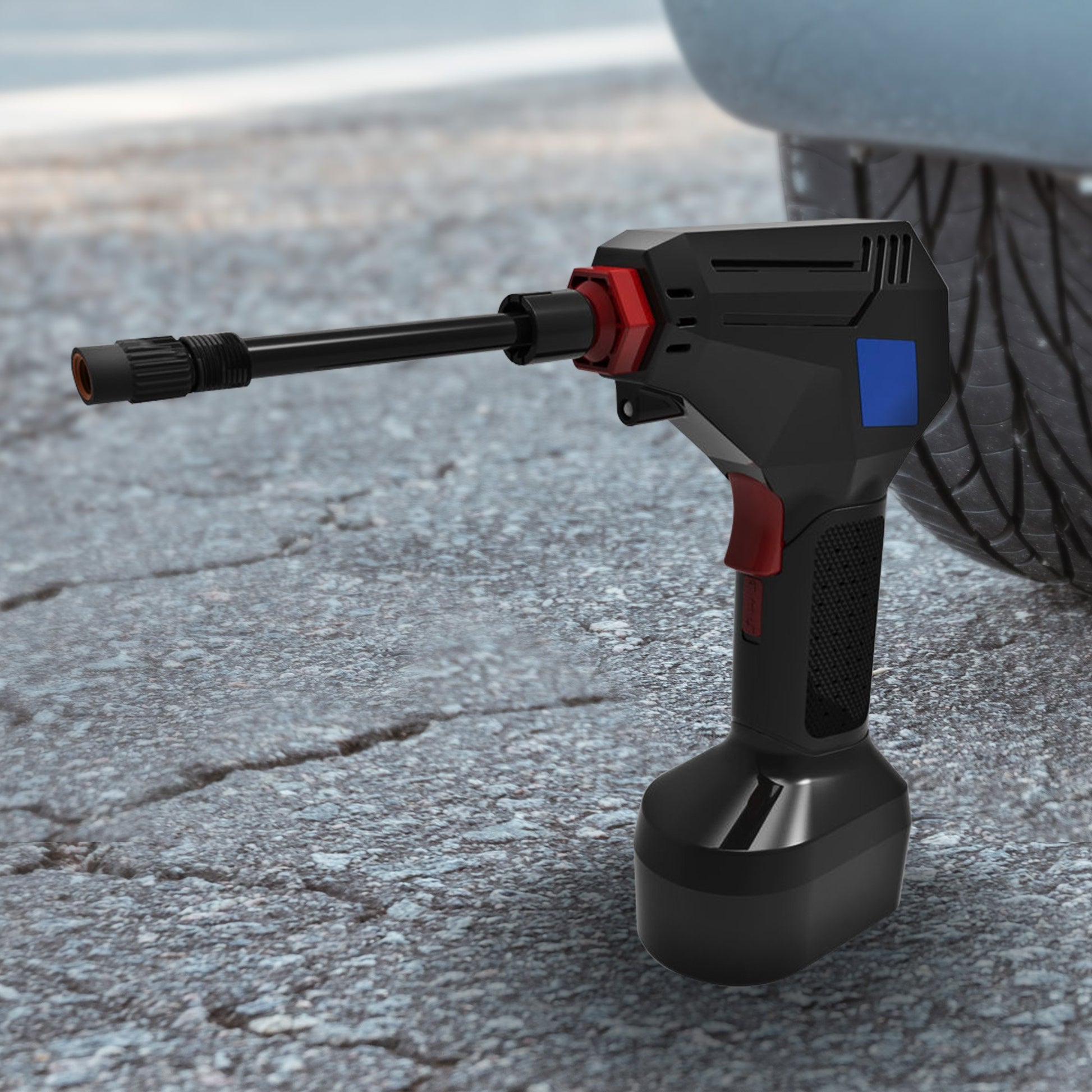MEC Maxim ATP 12V Tyre Pump Portable Electric Car Tyre Air Pump with LED Light Digital Pressure Metre - Image 5