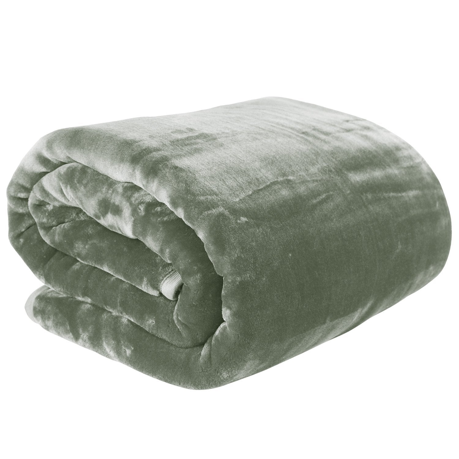 Laura Hill 600-GSM Mink Blanket Queen Size Double-Sided Soft Plush Bed Faux Throw Rug 220 X 240cm Sage - Image 2