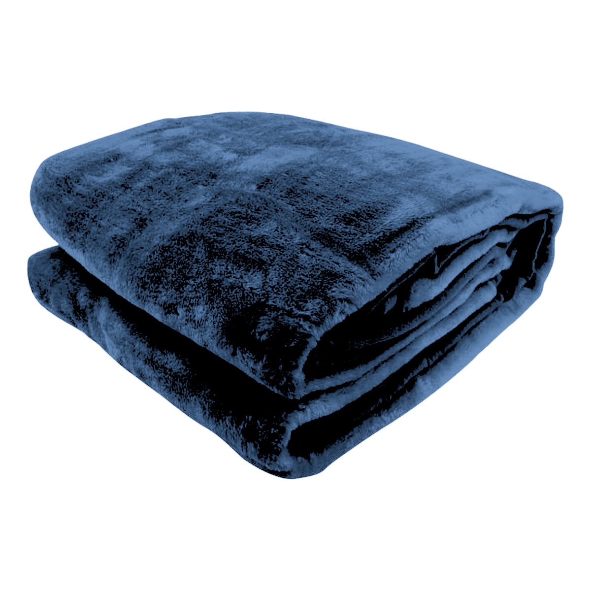Laura Hill 800-gsm Faux Mink Throw Rug Blanket Queen Size Double-sided Large 220 X 240cm Heavy - Blue - Image 2