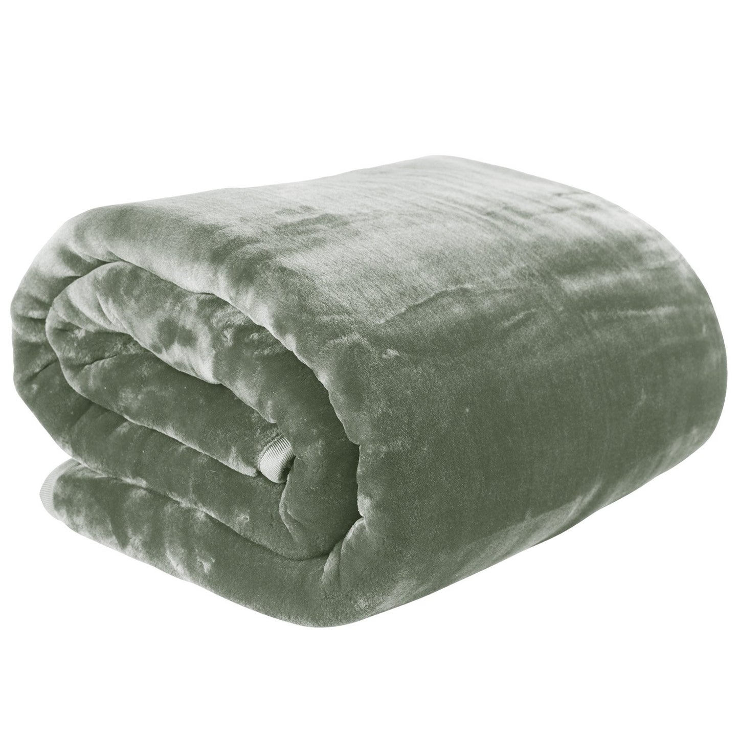 Laura Hill 800-GSM Mink Blanket Queen Size Double-Sided Soft Plush Bed Faux Throw Rug 220 X 240cm Heavy Sage - Image 2
