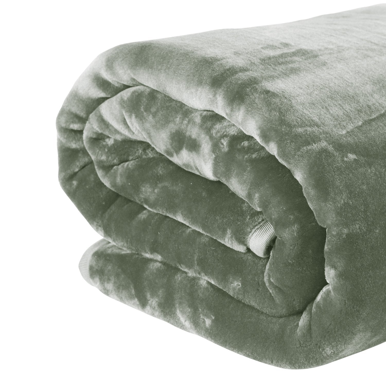 Laura Hill 800-GSM Mink Blanket Queen Size Double-Sided Soft Plush Bed Faux Throw Rug 220 X 240cm Heavy Sage - Image 3