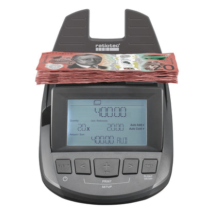 Ratiotec Digital Coin Note Money Counter Currency Scales Australian Notes Portable - Made In Germany - Image 5