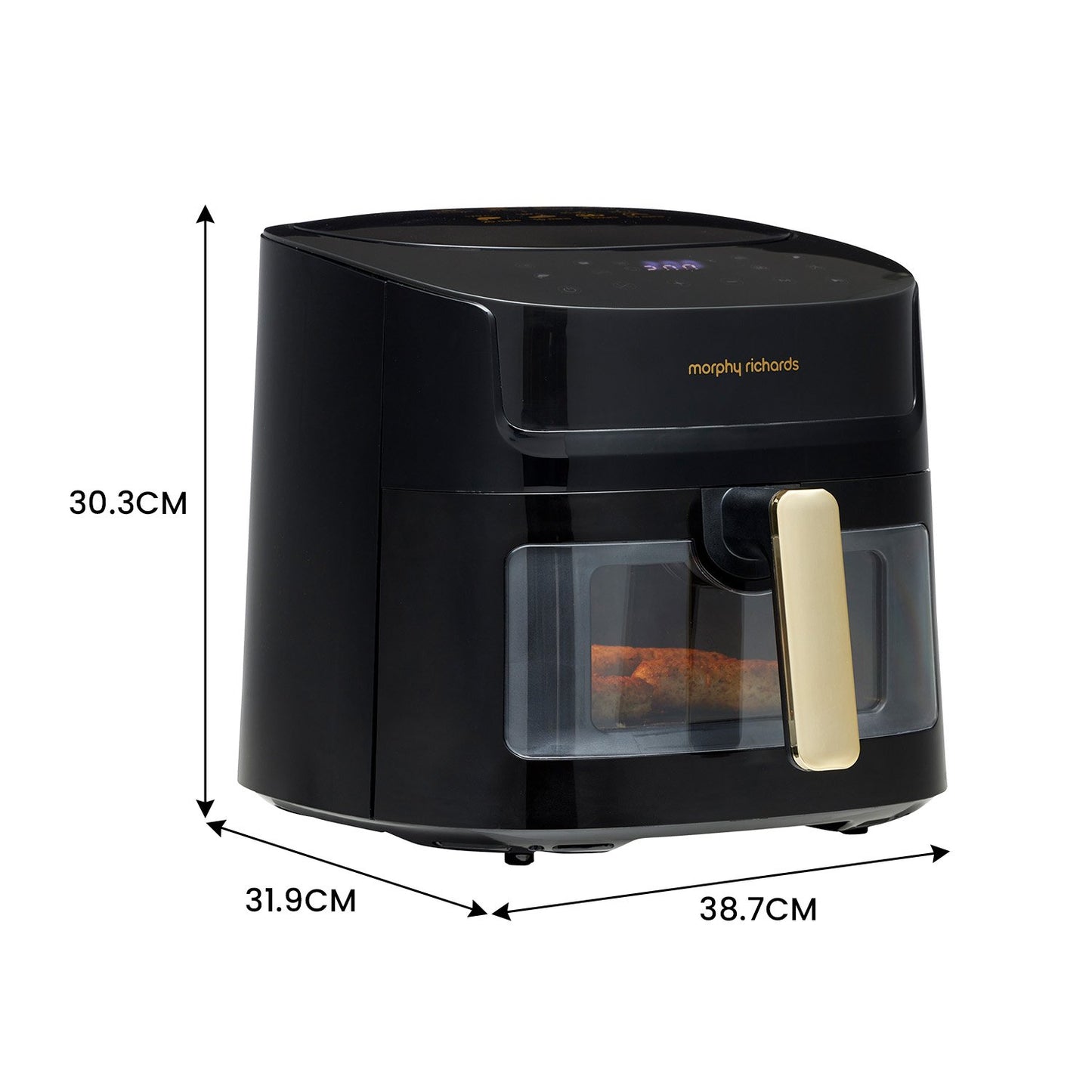Morphy Richards 6.5L Digital Air Fryer MRAF72BK w/LED Touch Control Panel 8 Preset Cooking Programs Non Stick Drawer - Image 4