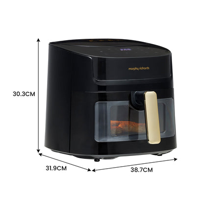 Morphy Richards 6.5L Digital Air Fryer MRAF72BK w/LED Touch Control Panel 8 Preset Cooking Programs Non Stick Drawer - Image 4