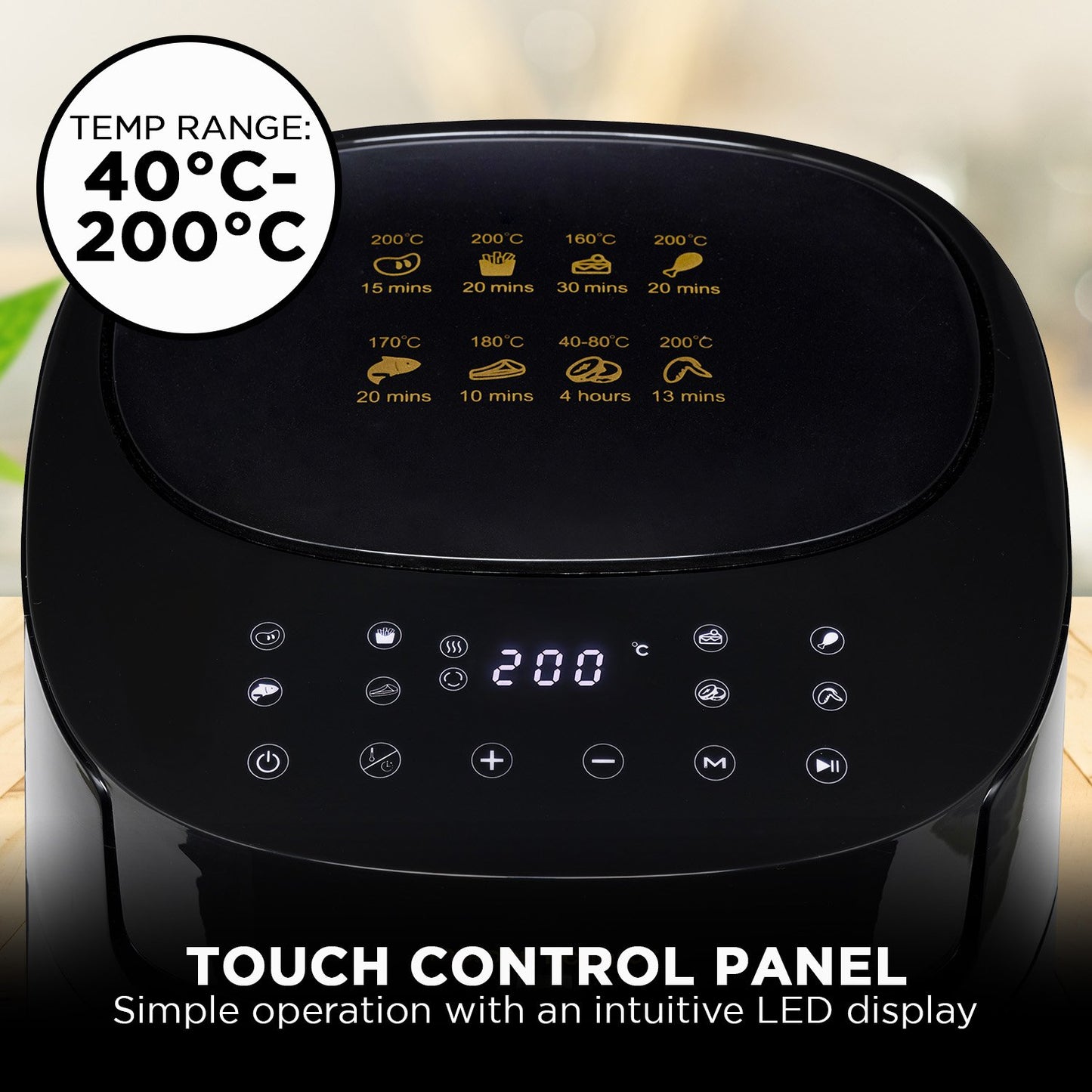 Morphy Richards 6.5L Digital Air Fryer MRAF72BK w/LED Touch Control Panel 8 Preset Cooking Programs Non Stick Drawer - Image 9