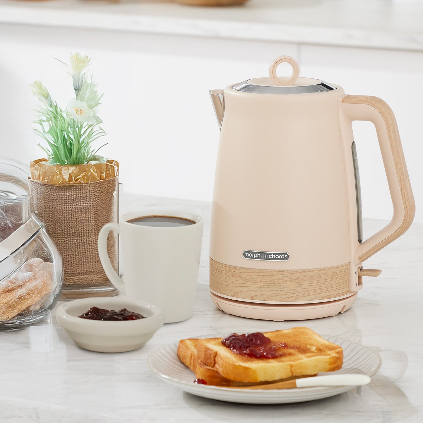 Morphy Richards 1.7L Electric Kettle Essence Scandi Swivel Base Boil-Dry Protection - Image 7