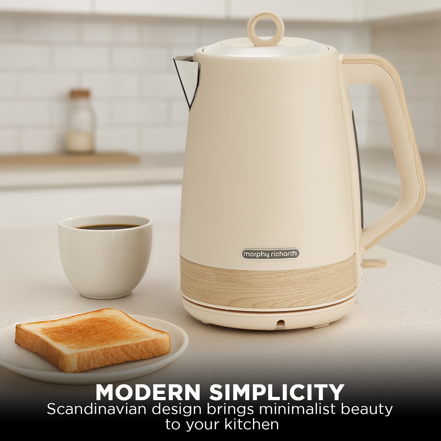Morphy Richards 1.7L Electric Kettle Essence Scandi Swivel Base Boil-Dry Protection - Image 9