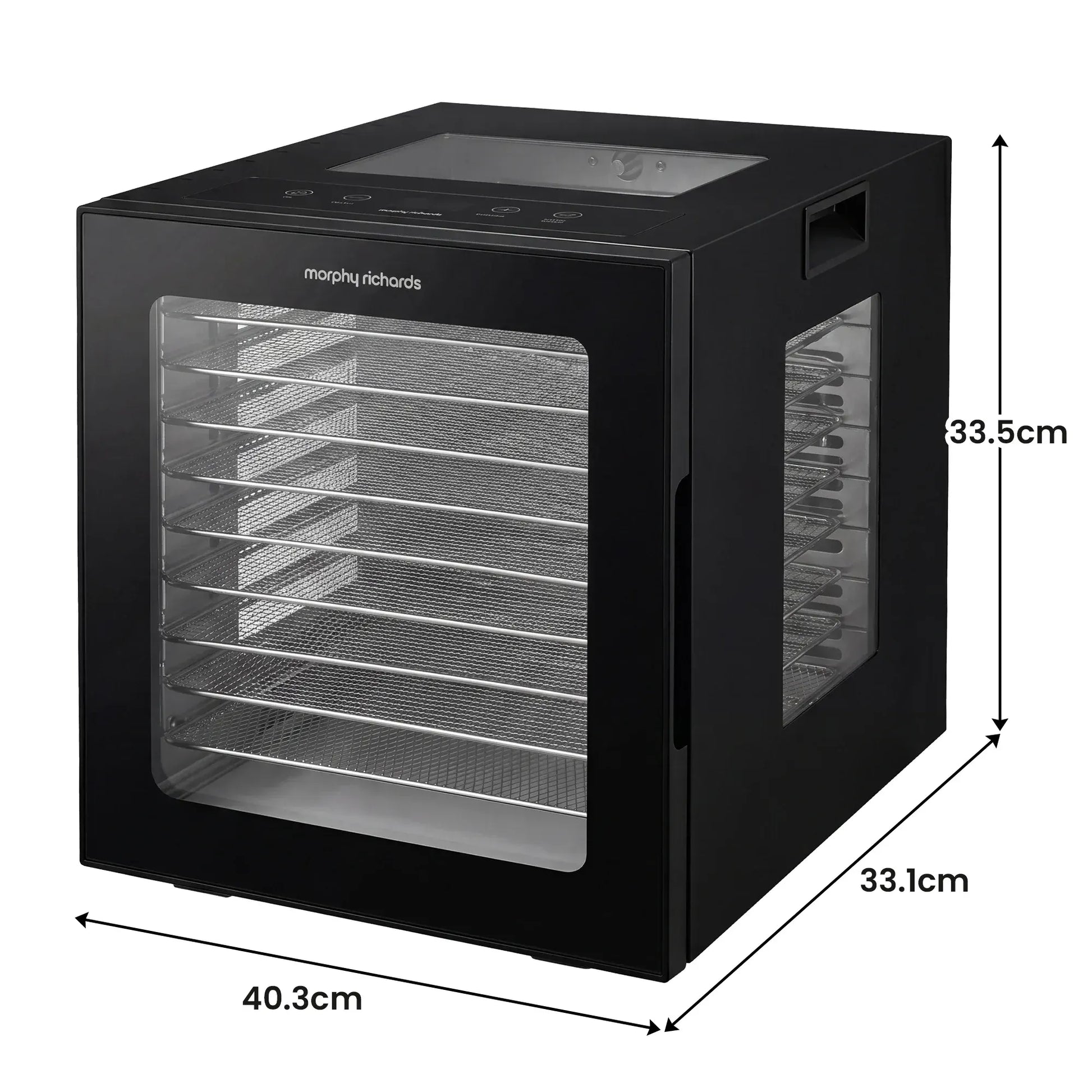 Morphy Richards 10-Shelf Food Dehydrator with 10 Preset Programs and Timer - Image 3