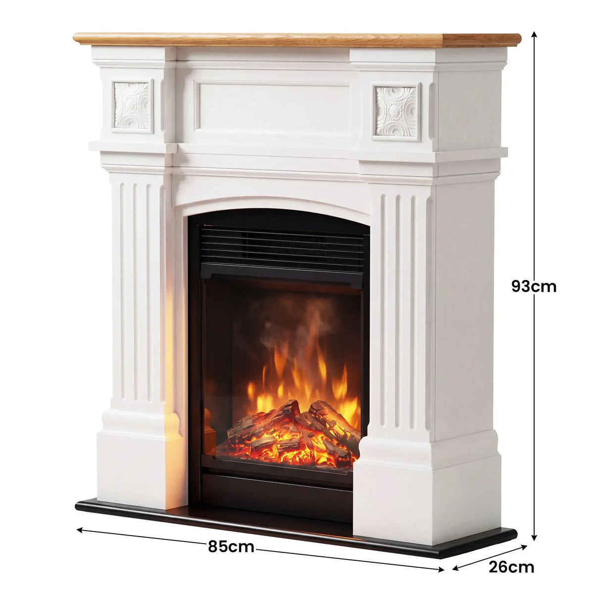 Dimplex 1.5kW Mini Windelsham Suite Electric Fireplace with LED Flame Effect - Image 3