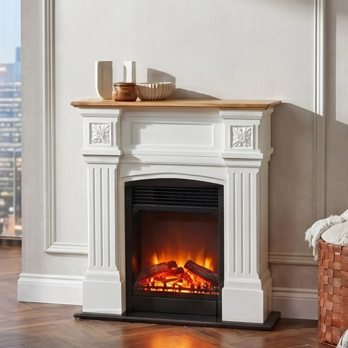 Dimplex 1.5kW Mini Windelsham Suite Electric Fireplace with LED Flame Effect - Image 7