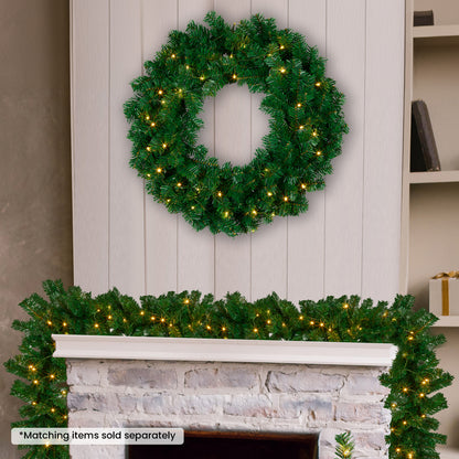 Christabelle 61cm Chadwick Christmas Wreath with LED Lights Front Door Decoration Ornament - Image 7