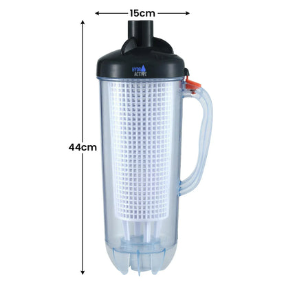HydroActive Pool Leaf Canister Inline Debris Catcher for Suction Pool Cleaners - Image 3