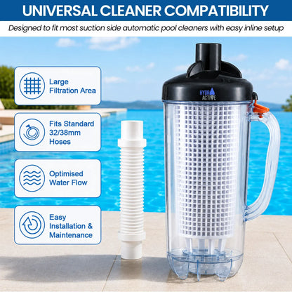 HydroActive Pool Leaf Canister Inline Debris Catcher for Suction Pool Cleaners - Image 7