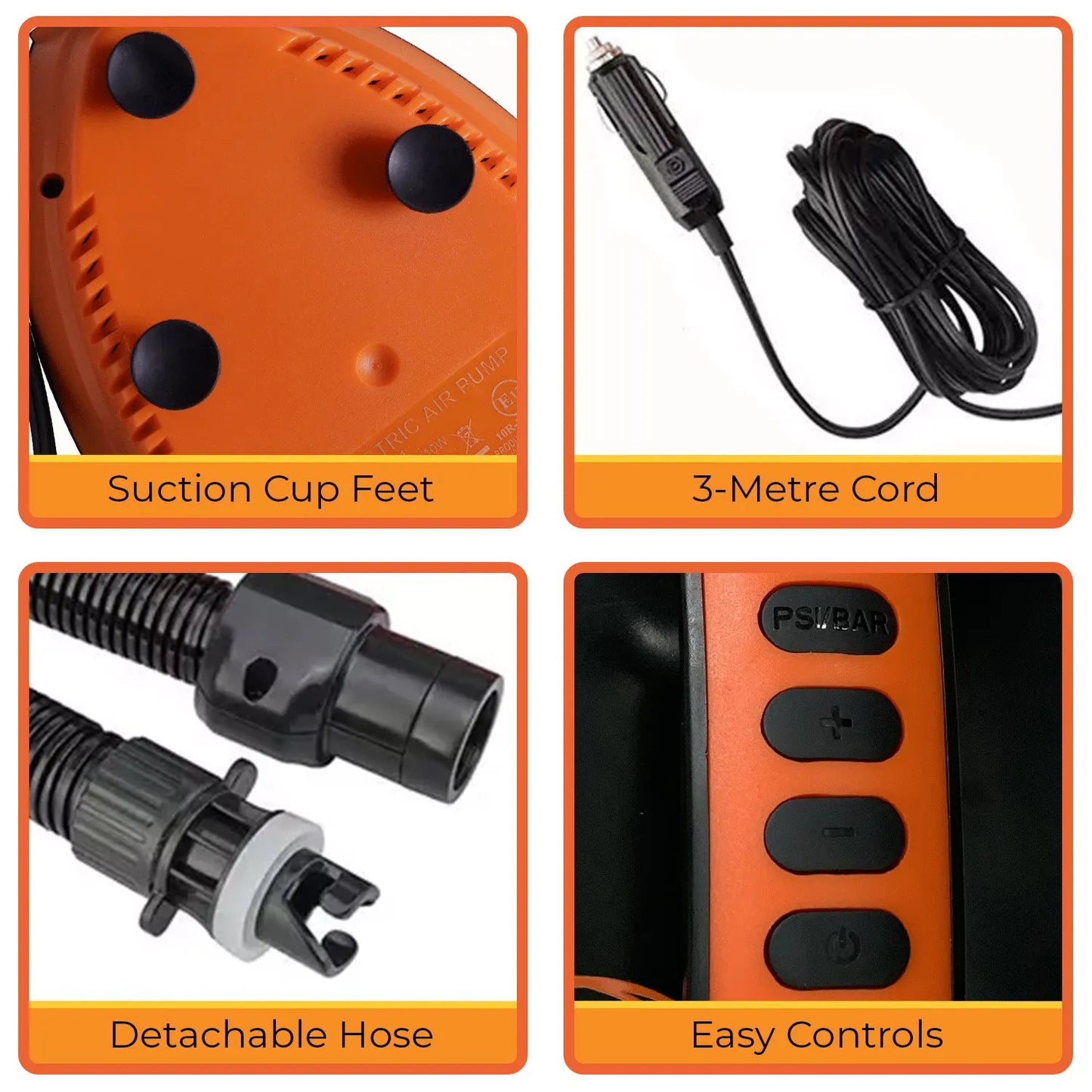 Kahuna Portable Electric Air Pump 12V for Inflatable Paddle Boards - Image 9