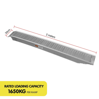 Kartrite 2x Heavy Duty Aluminium Loading Ramps - 2m - Image 5