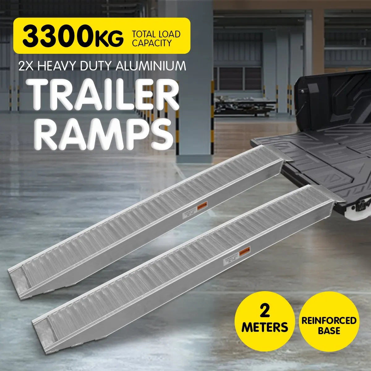 Kartrite 2x Heavy Duty Aluminium Loading Ramps - 2m - Image 6