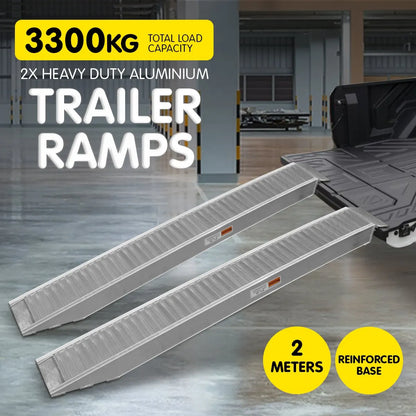 Kartrite 2x Heavy Duty Aluminium Loading Ramps - 2m - Image 6