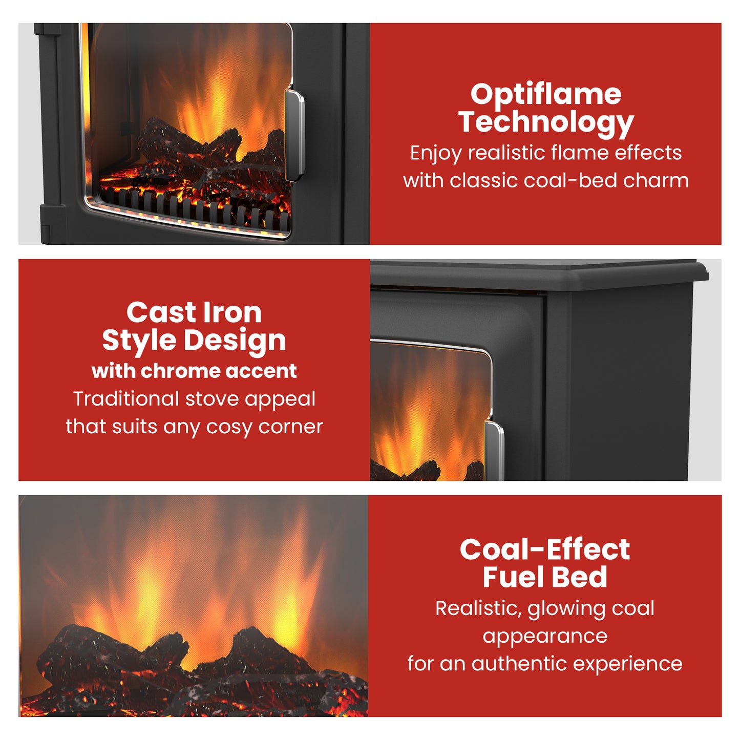 Dimplex 2kW Riley Portable Electric Fire Stove - Image 6