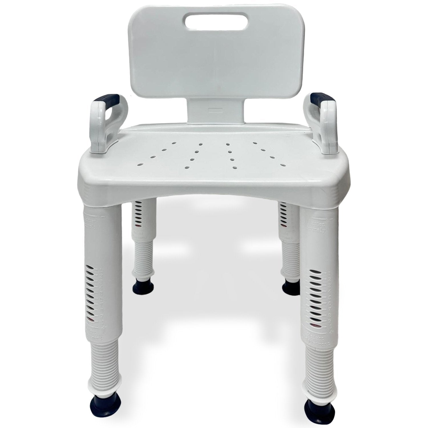Orthonica Premium Adjustable Shower Chair with Armrests 158kg Capacity - Image 3