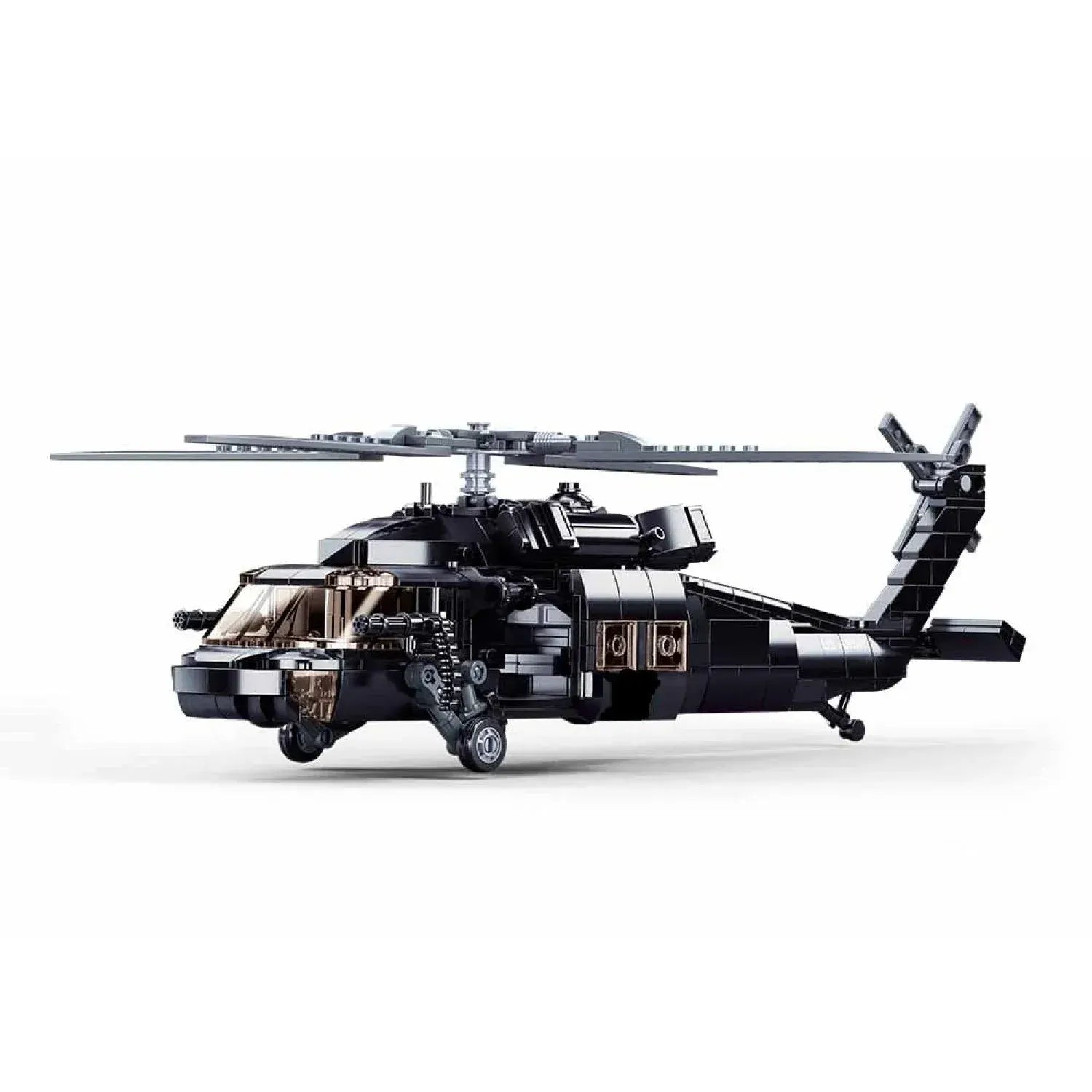 Sluban B1012 Model Kit UH60 Black Hawk Medical Rescue Helicopter US Army MEDEVAC Air Force Military Building Blocks DIY - Image 3