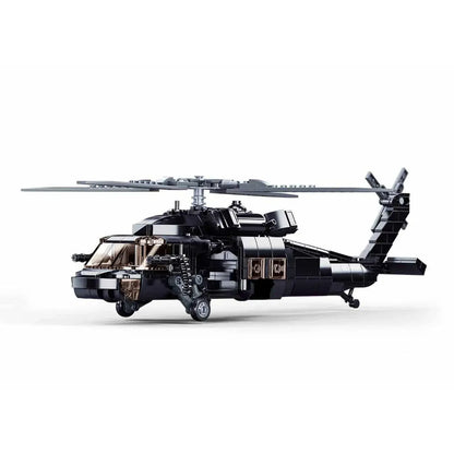 Sluban B1012 Model Kit UH60 Black Hawk Medical Rescue Helicopter US Army MEDEVAC Air Force Military Building Blocks DIY - Image 3