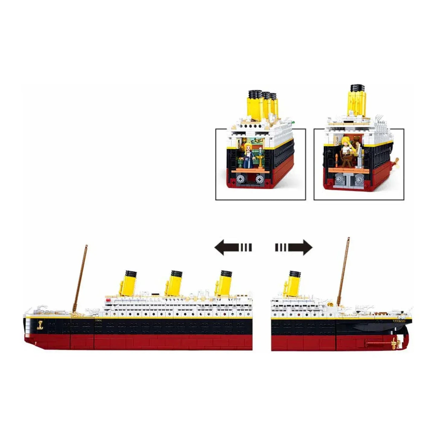 Sluban B1122 Model Kit 1:350 RMS Titanic Ocean Liner Cruise Ship Large Model Maritime Building Blocks DIY Construction - Image 3