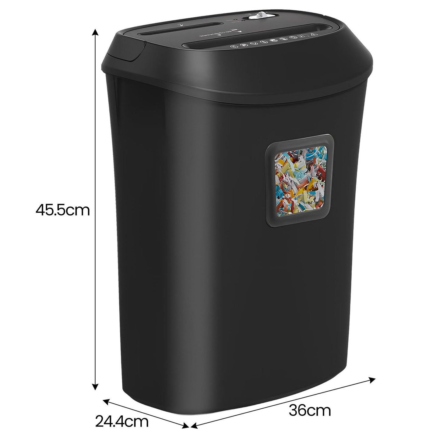 Centurion 25L 12-Sheet Paper Shredder Electric Cross-Cut Home & Office Cutter - Image 6