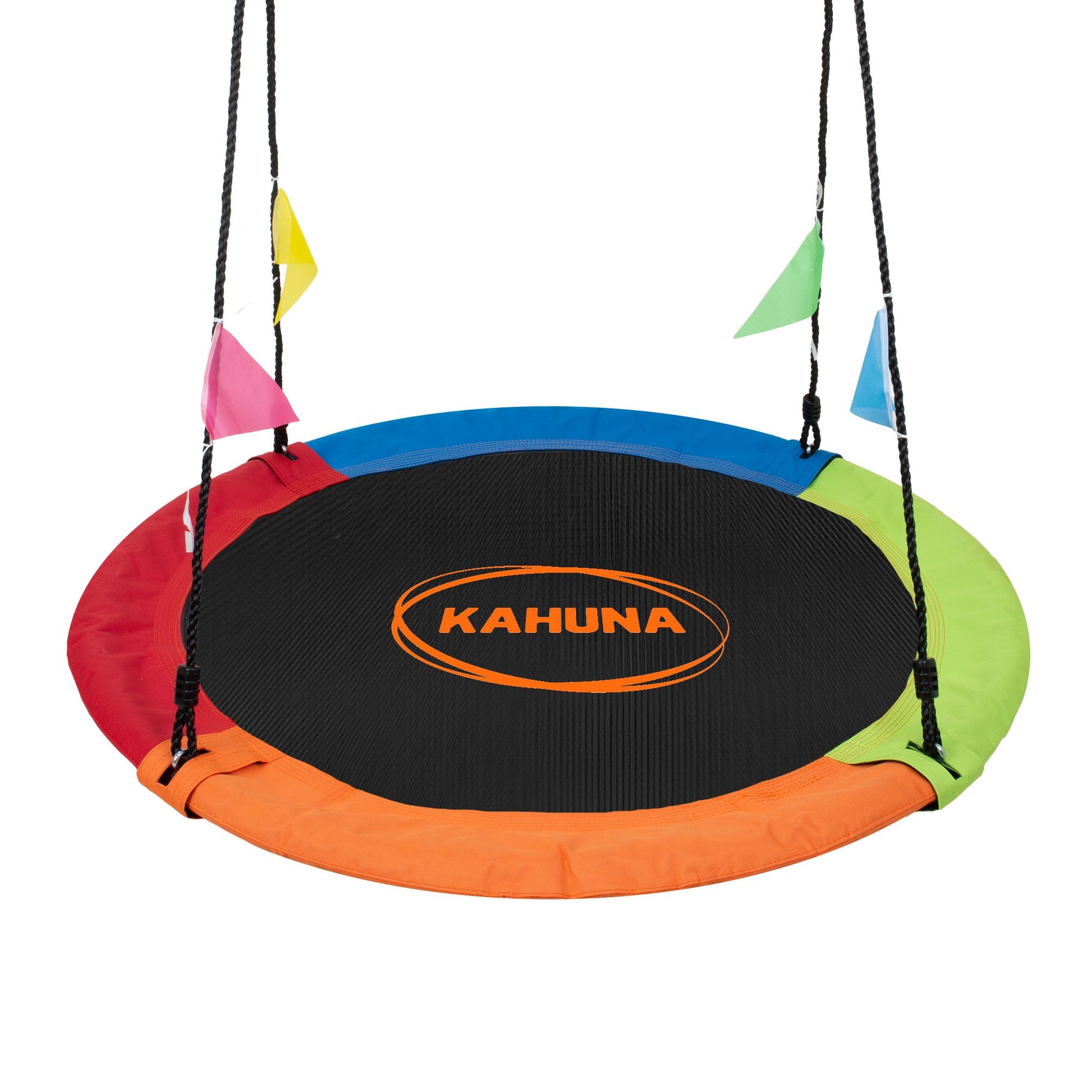 Kahuna Kids 1.2m Tree Saucer Swing Set Round 400kg With Straps Capacity Outdoor - Image 2