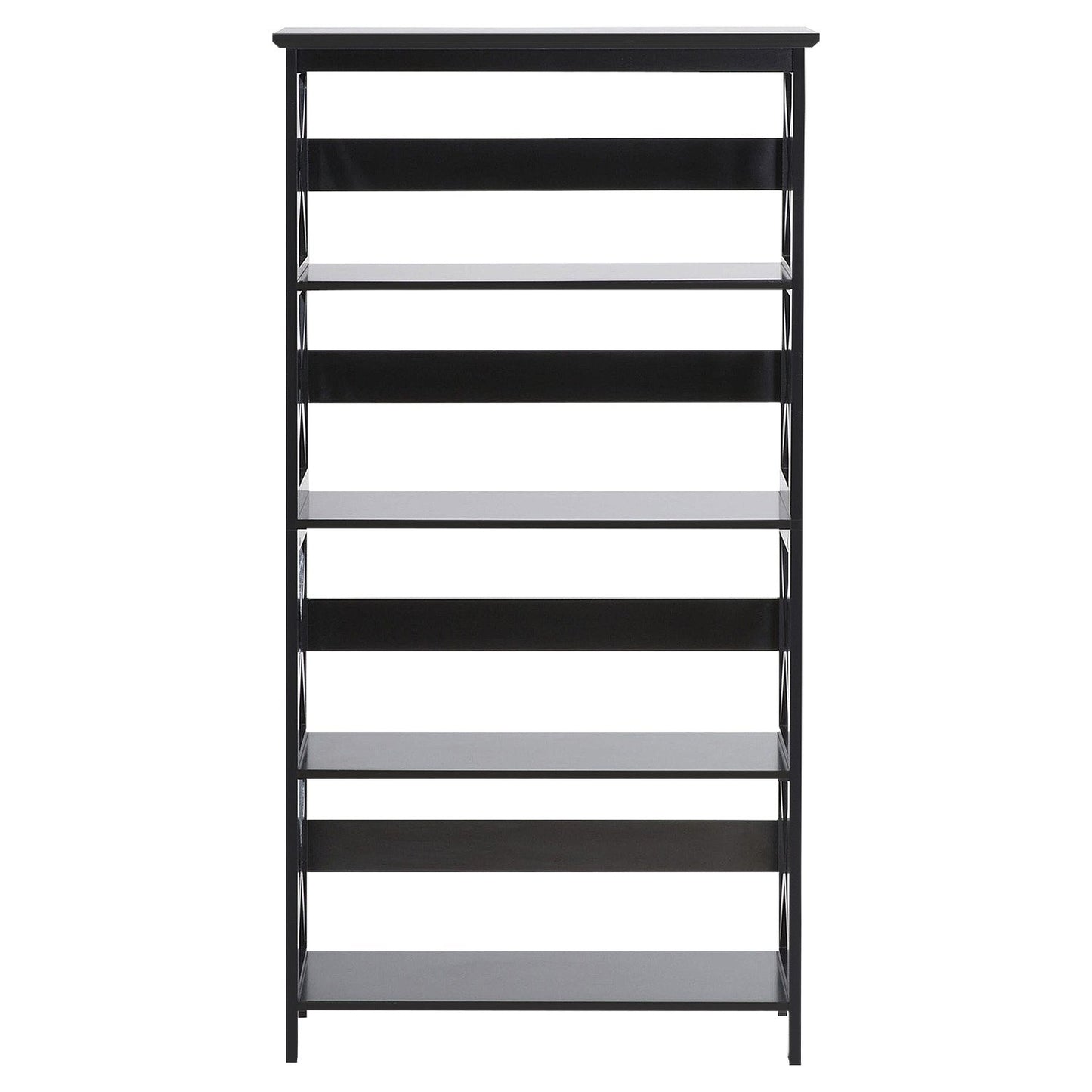 Sarantino Daphne 5-tier Cross Panel Bookshelf - Image 3